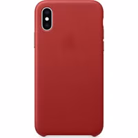Apple Leder-Case Rot für das Apple iPhone Xs Max