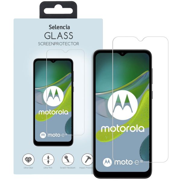 Selencia Displayschutz aus gehärtetem Glas für das Motorola Moto E13