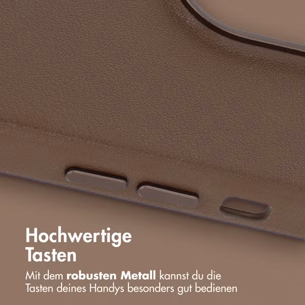 Accezz MagSafe Leather Backcover Apple iPhone 14 Pro - Kaffeebraun