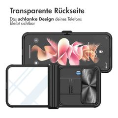 imoshion Back Cover mit Kameraschieber Samsung Galaxy Z Flip 4 - Schwarz