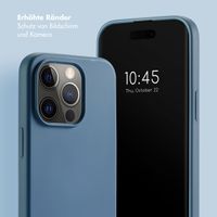 Selencia Back Cover mit luxuriöser Handschlaufe für das iPhone 14 Pro - Blau