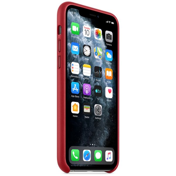 Apple Leder-Case Rot für das Apple iPhone 11 Pro
