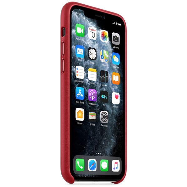 Apple Leder-Case Rot für das iPhone 11 Pro