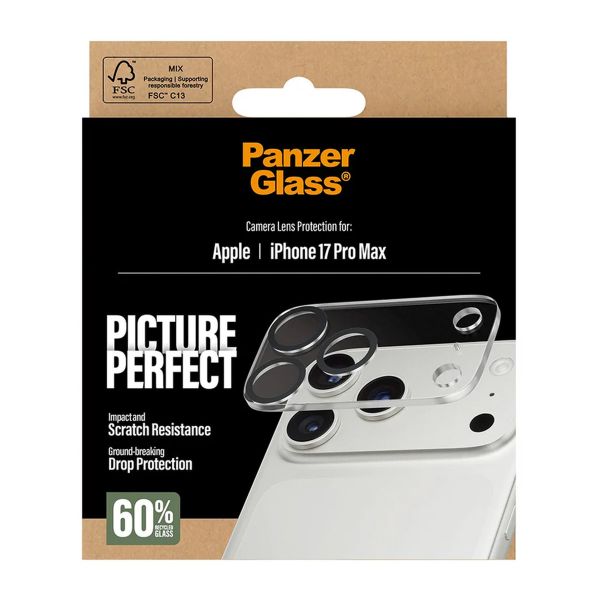 PanzerGlass PicturePerfect Kameraobjektivschutz für das Apple iPhone 17 Pro Max