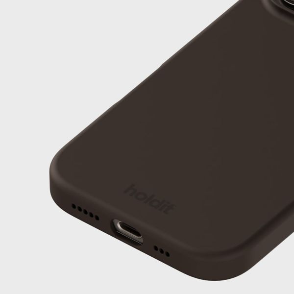 Holdit Silicone Case für das iPhone 16 Pro - Chocolate