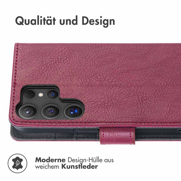 imoshion Luxuriöse Klapphülle für das Samsung Galaxy S25 Ultra - Bordeaux