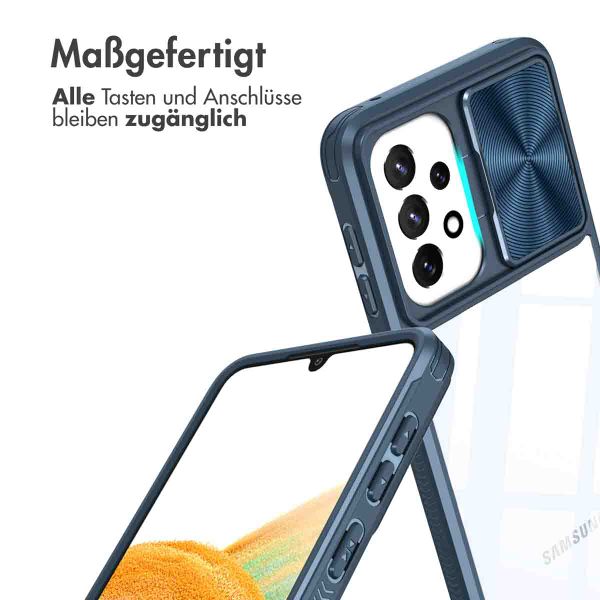 imoshion Back Cover mit Kameraschieber für das Samsung Galaxy A23 (5G) - Dunkelblau