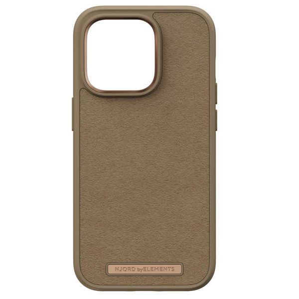 Njorð Collections Wildleder Comfort+ Case für das iPhone 14 Pro - Camel