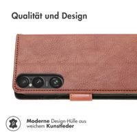 imoshion Luxuriöse Klapphülle Sony Xperia 1 VI - Braun
