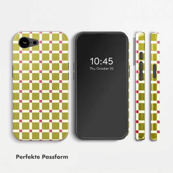 Selencia Vivid Rückabdeckung mit MagSafe Apple iPhone 17e / 16e - Check This Olive