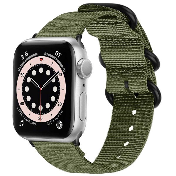 imoshion Nylonarmband für das Apple Watch Series 1-9 / SE - 38/40/41 mm / Series 10 - 42 mm - Hellgrün