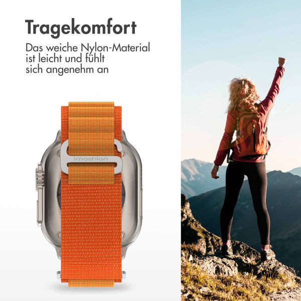 imoshion Nylon-Armband Alpine für die Apple Watch Series 1 bis 9 / SE (38/40/41 mm) | Series 10 (42 mm) - Orange