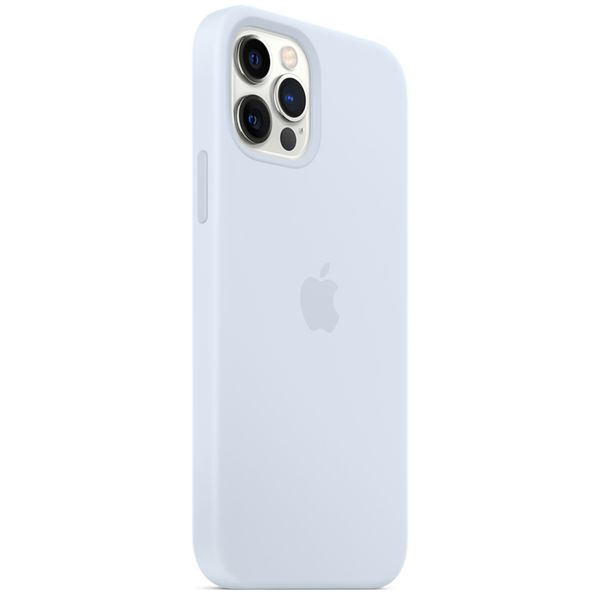 Apple Silikon-Case MagSafe für das iPhone 12 (Pro) - Cloud Blue