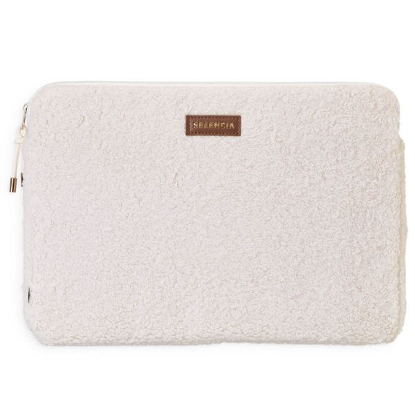 Selencia Teddy Laptop Hülle 13-14 Zoll - Laptop Sleeve - Latte