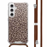 imoshion Design Hülle mit Band Samsung Galaxy S24 FE - Leopard Mood