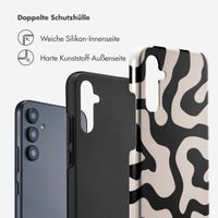 Selencia Vivid Back Cover Samsung Galaxy A34 (5G) - Art Wave Black