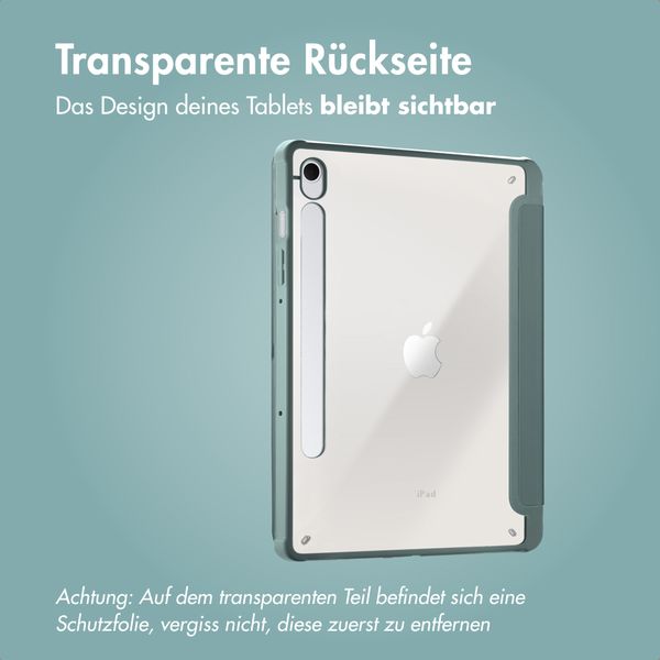 imoshion Origami Klapphülle Samsung Galaxy Tab S9 11.0 Zoll / S10 Lite / S10 FE / S9 FE 10.9 Zoll - Dunkelgrün