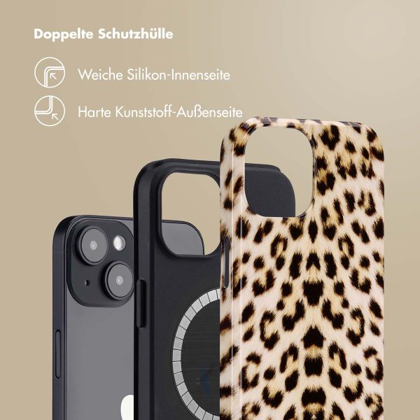 Selencia Vivid Tough Back Cover MagSafe für das iPhone 14 - Wild Leo