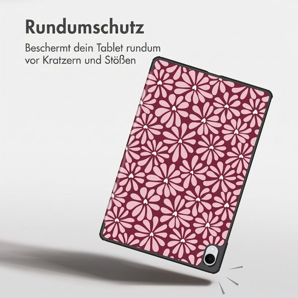 imoshion Design Trifold Klaphülle Samsung Galaxy Tab S11 - Bloom Love Blush