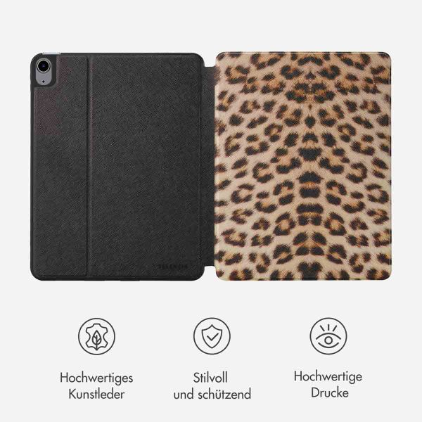 Selencia Vivid Klapphülle für das  iPad Air 11 Zoll (2024) M2 / Air 5 (2022) / Air 4 (2020) - Wild Leo