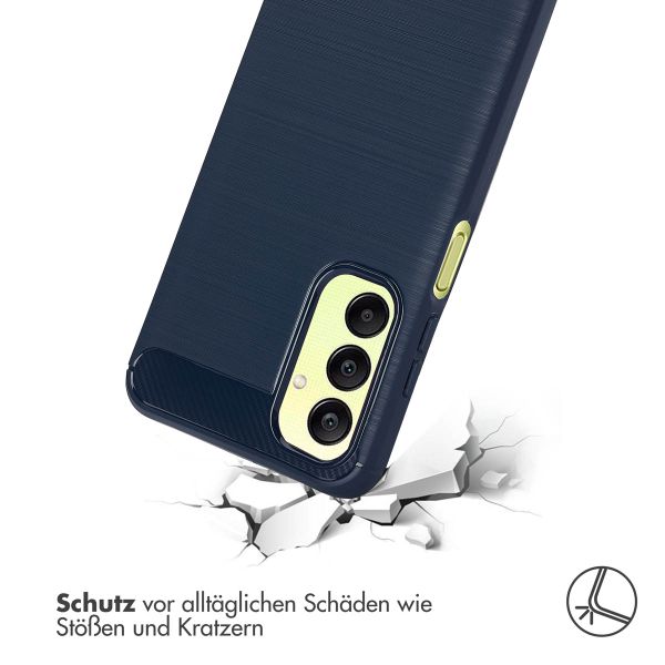 imoshion Brushed Back Cover für das Samsung Galaxy A25 (5G) - Dunkelblau