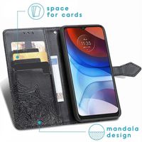 imoshion Mandala Klapphülle Motorola Moto E7i Power - Schwarz