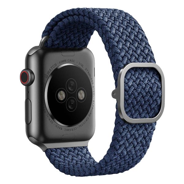 Uniq Aspen Geflochtenes Armband für das  Apple Watch Series 1 t/m 11 / SE / Ultra (44/45/46/49 mm) - Oxford Blue