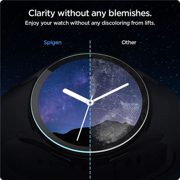 Spigen EZ FIT Glas.tR Displayschutzfolie mit Applikator für Samsung Galaxy Watch 7 - 40 mm - Transparent