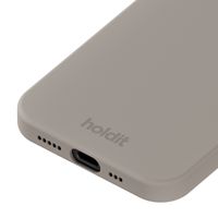 Holdit Silicone Case für das iPhone 16e - Taupe