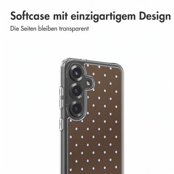 imoshion Design Hülle Samsung Galaxy S25 - Polka Dot Bruin