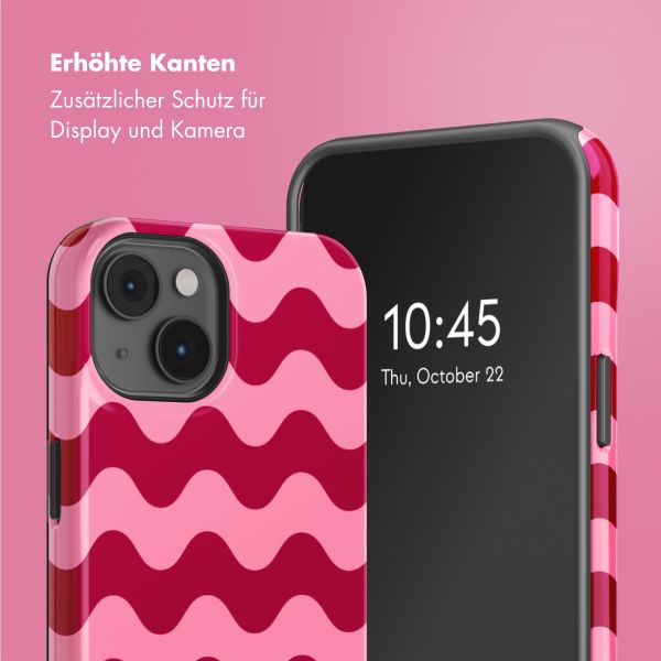 Selencia Vivid Tough Back Cover mit MagSafe für das iPhone 14 - Wave Vibes Lipstick