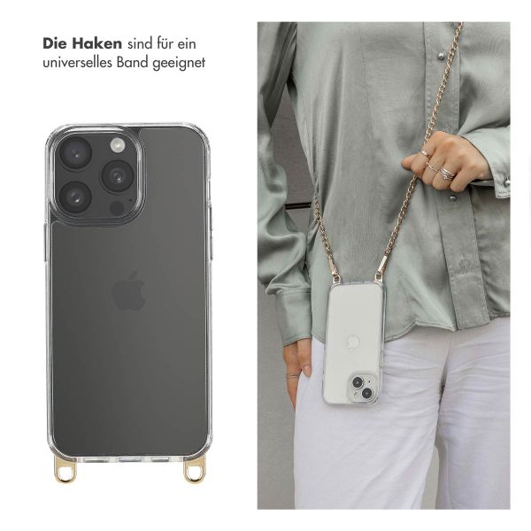 Selencia Backcover mit abnehmbaren Haken Apple iPhone 15 Pro Max - Transparent