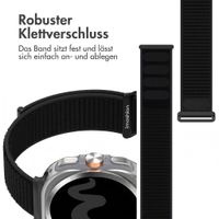 imoshion Nylonarmband für Samsung Galaxy Watch Ultra (2024/2025) - Schwarz