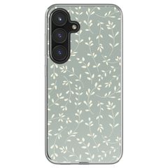 imoshion Design Hülle Samsung Galaxy S24 FE - Smoke Green Flowers
