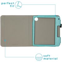 imoshion Vegan Leather Klapphülle Kobo Libra 2 / Tolino Vision 6 - Hellblau