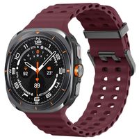 imoshion Ocean Silikonarmband für das  Samsung Galaxy Watch Ultra (2024/2025) - Wine Red
