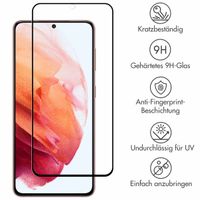 Selencia Premium Screen Protector aus gehärtetem Glas für das Samsung Galaxy S22 / S23- Schwarz