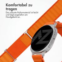 Accezz Nylon Alpine Armband für Samsung Galaxy Watch 9 (40/44mm) / Watch 8 (40/44mm) / Classic (46mm) - Orange