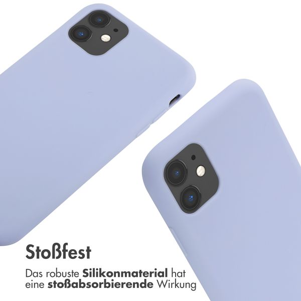 imoshion SilikonHülle mit Band Apple iPhone 11 - Violett