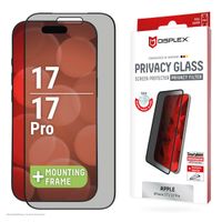 Displex Displayschutz aus gehärtetem Glas Privacy Apple iPhone 17 / 17 Pro