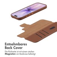 Accezz 2-in-1 Klapphülle aus Leder mit MagSafe Apple iPhone 17 - Sienna Brown