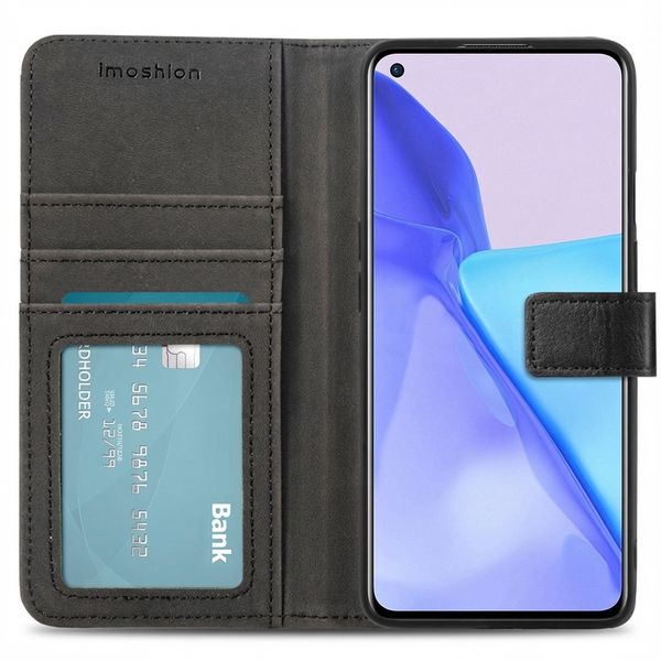 imoshion Luxuriöse Klapphülle OnePlus 9 - Schwarz