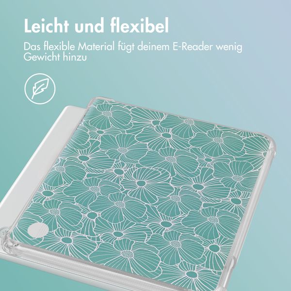 imoshion Design Clear Backcover Kobo Libra Colour - Botanica