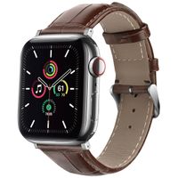 imoshion Leder-Krokodilarmband für die Apple Watch Series 1 bis 10 / SE / Ultra (2) (44/45/46/49 mm) - Braun