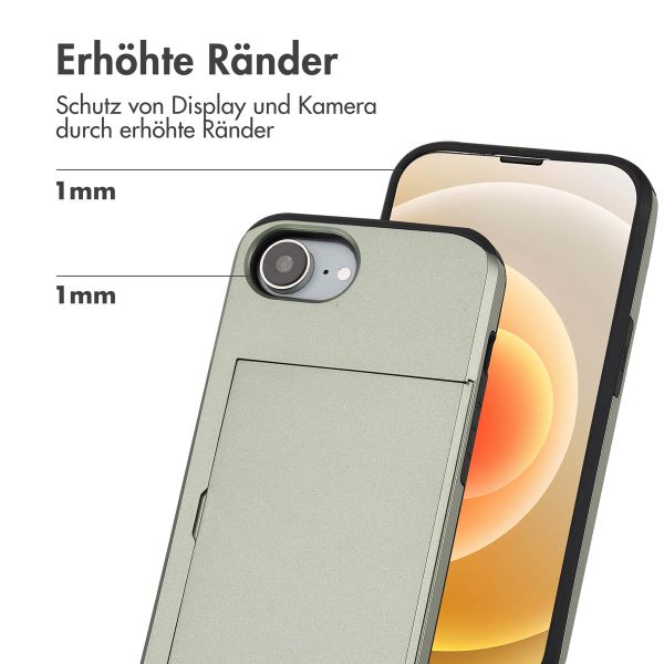 imoshion Backcover mit Kartenfach iPhone 16e - Grün