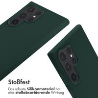 imoshion Silikonhülle mit Band für das Samsung Galaxy S24 Ultra - Dunkelgrün