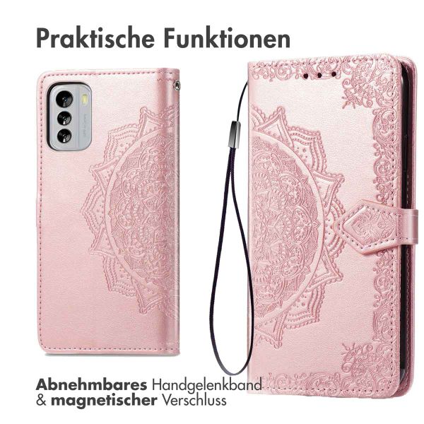 imoshion Mandala Klapphülle für das Nokia G60 - Rose Gold