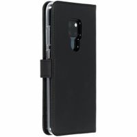 Selencia Echtleder Klapphülle für das Huawei Mate 20 - Schwarz