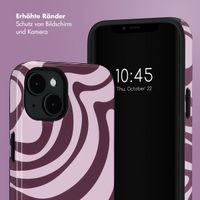 Selencia Vivid Rückabdeckung mit MagSafe Apple iPhone 14 - Wavy Swirl Pink Plum