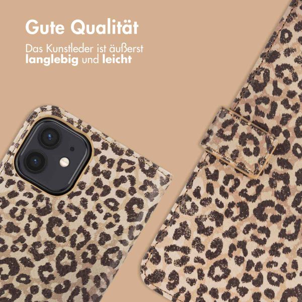 imoshion Design Klapphülle iPhone 12 (Pro) - Leopard Mood